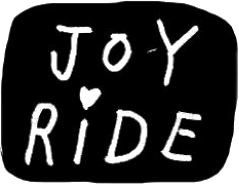Hand-drawn Joy Ride block mark